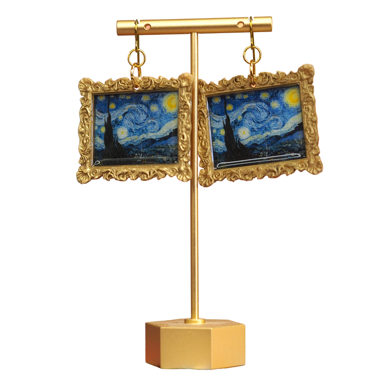 "Starry Night" Van Gogh  Earrings