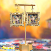 "Lady with Fan" Klimt Earrings