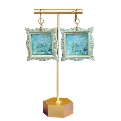 Van Gogh "Almond Blossoms"  Earrings