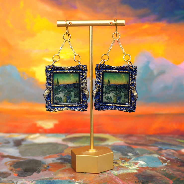 "A Walk In Twilight" Van Gogh  Earrings