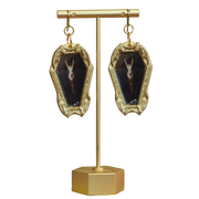 "The Bat Woman" coffin Earrings by Albert Joseph Penot