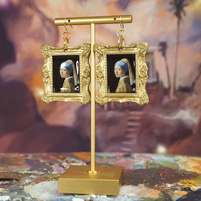 Vermeer "The Girl with the Girl with the Pearl Earring" Earrings