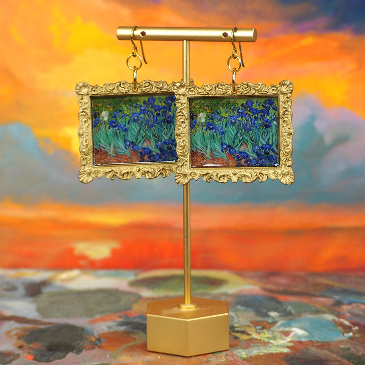 "Irises" (in the garden) Van Gogh Earrings