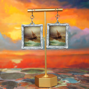 "Ship at Sea" Ivan Aivazovsky Earrings