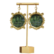 "The Japanese Footbridge"  Monet Earrings