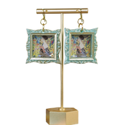 "Lady with Fan" Klimt Earrings