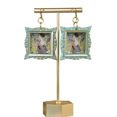 "Lady with Fan" Klimt Earrings