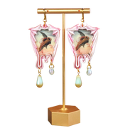 "Moonlit Dreams" Gabriel Ferrier Earrings with Czech Beads