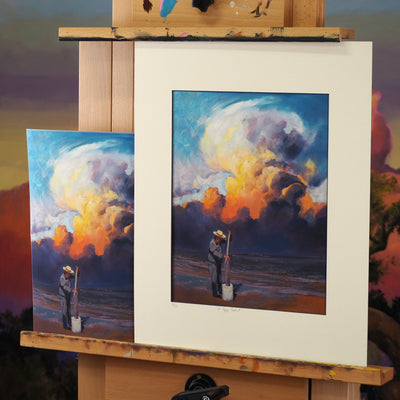 "A Pappy Portrait" archival giclee canvas print