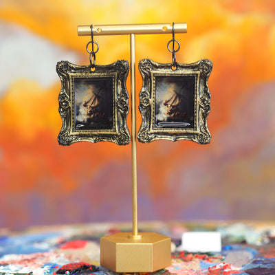 "The Storm on the Sea of Galilee" Rembrandt Earrings September  restock