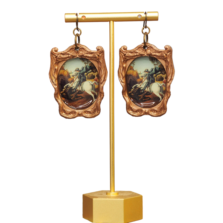"St George and the Dragon" Raphael Earrings