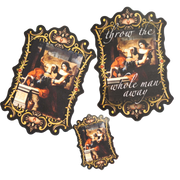 "Throw The Whole Man Away" Elizabetta Sirani's "Timoclea" Sticker