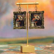 "Timoclea"  Elisabetta Sirani Throw The Entire Man Away Earrings