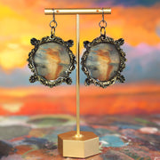 "The Burning of the Houses of Parliament" JMW Turner Earrings