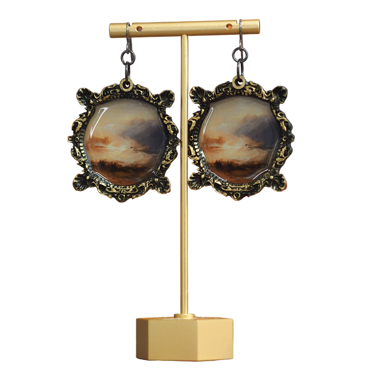 "Wreckers Coast of Northumberland" JMW Turner Earrings