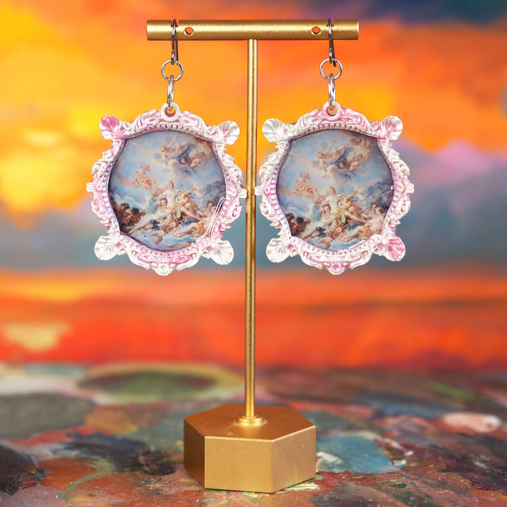 "The Triumph of Venus" Francois Boucher Earrings