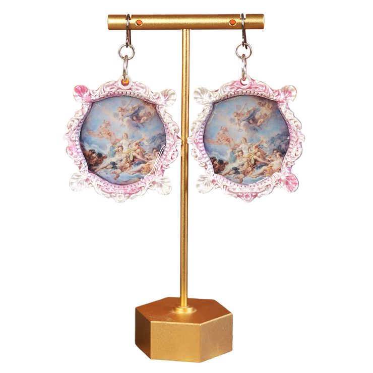 "The Triumph of Venus" Francois Boucher Earrings