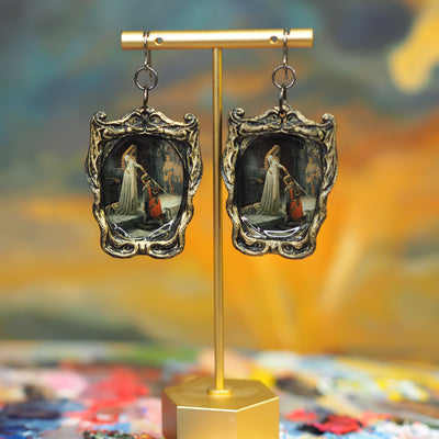 "The Accolade" Edmund Leighton For my Renaissance faire girlies Earrings