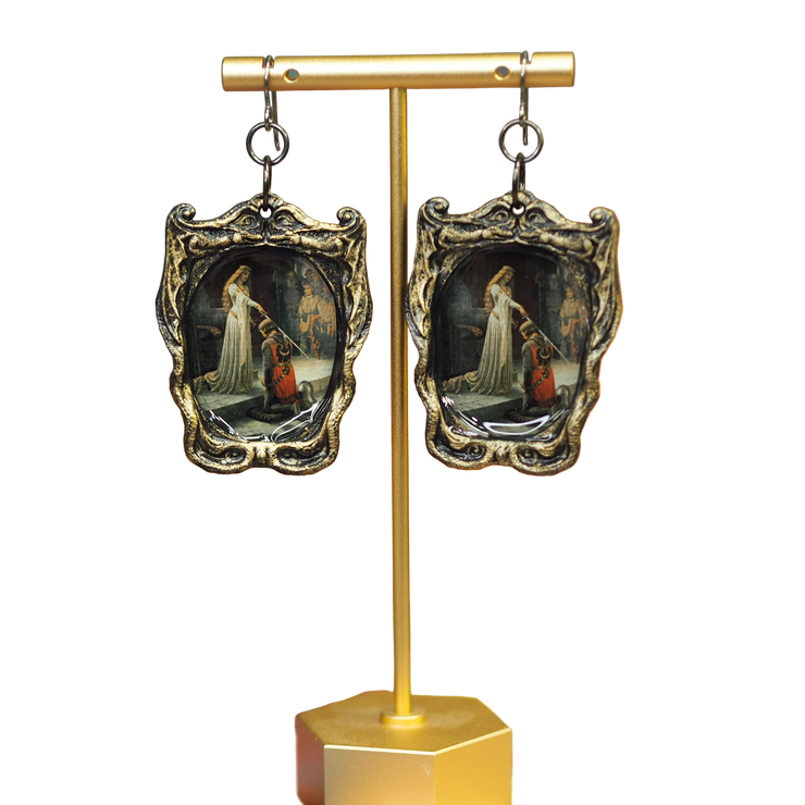 "The Accolade" Edmund Leighton For my Renaissance faire girlies Earrings