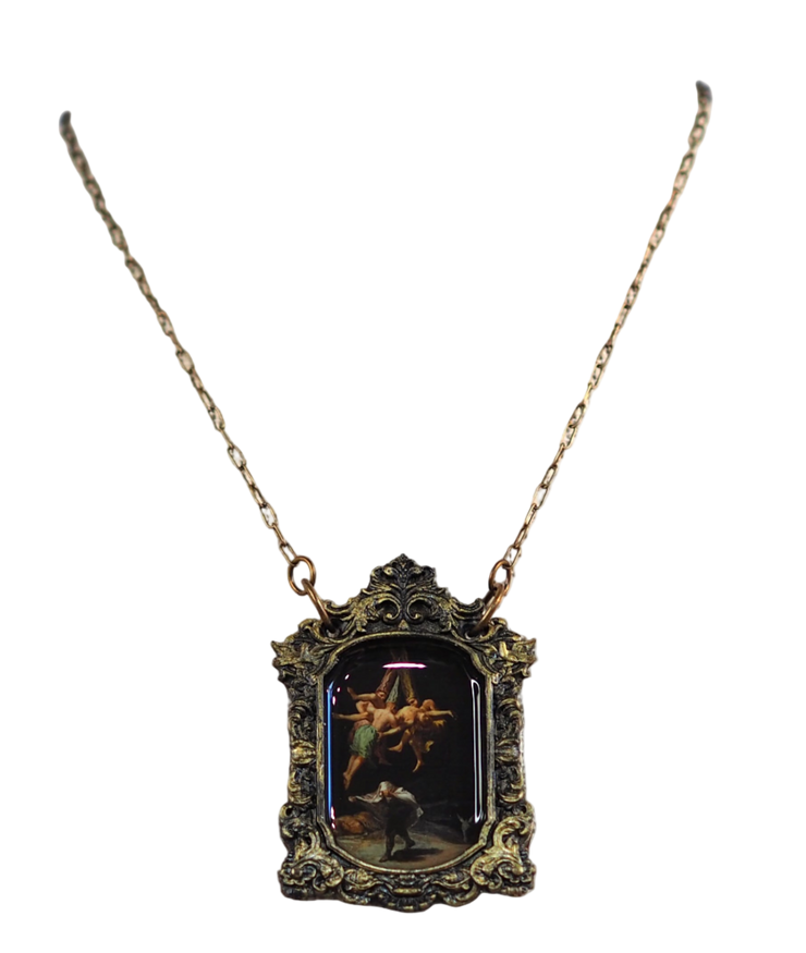 "Witches Flight" Goya Statement Necklace