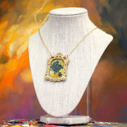 "Irises (In a Vase)" Van Gogh Necklace