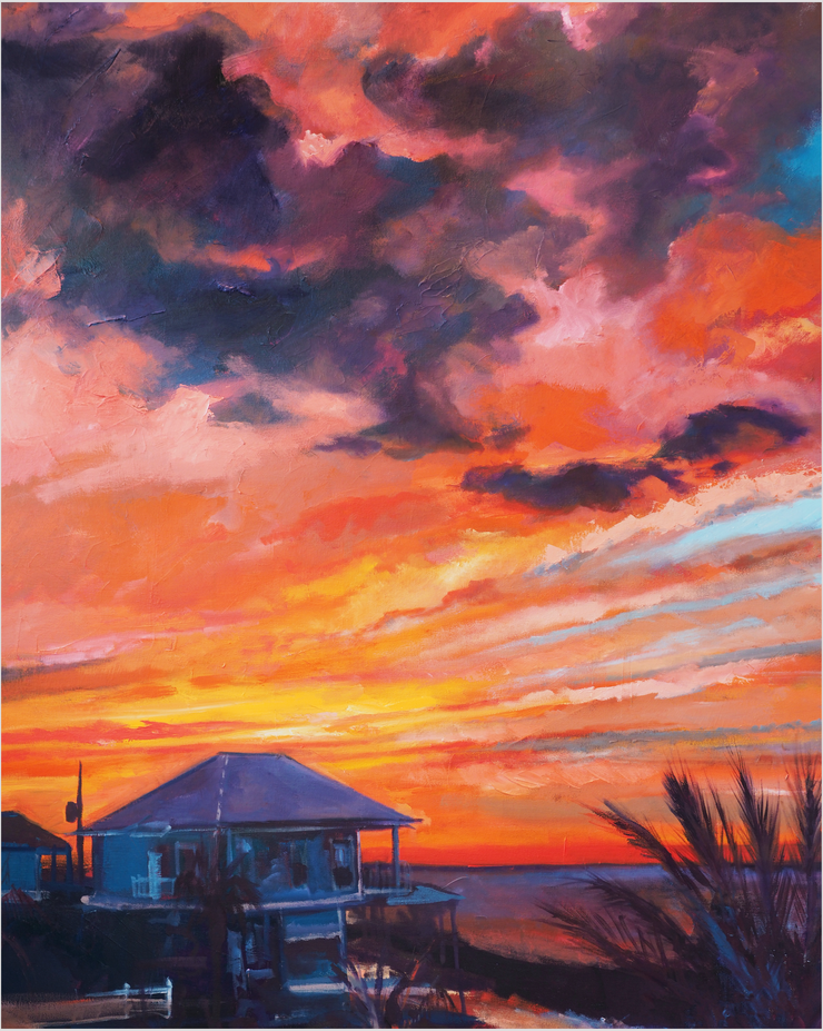 "Easter Sunset" archival giclee canvas print
