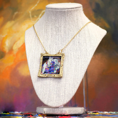 "The Maiden" Klimt Statement Necklace