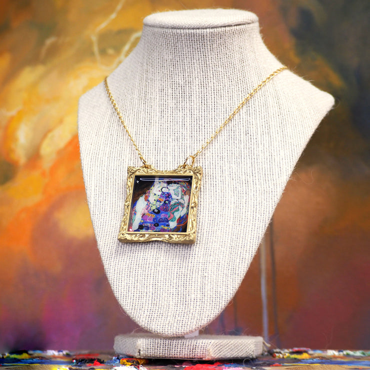 "The Maiden" Klimt Statement Necklace September  Restock