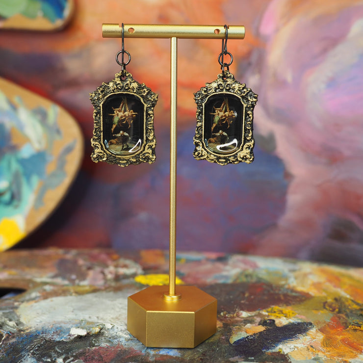 "Witches Flight" Goya Earrings